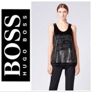 Hugo Boss Black Sequin Top nwot​​